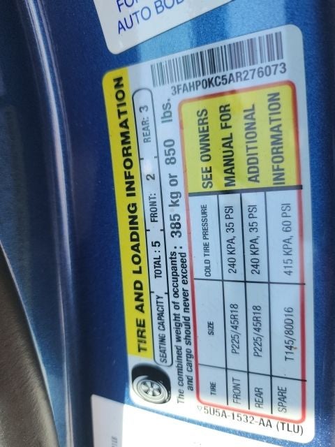 2010 Ford Fusion Sport