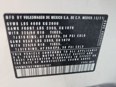 2022 Volkswagen Taos 1.5T SE