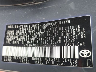 2025 Toyota Corolla LE