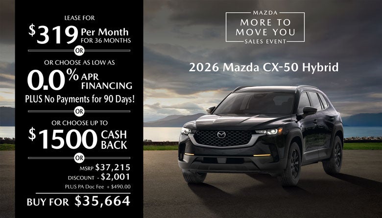 New Mazda Specials in Conshohocken, PA | Mazda Incentives
