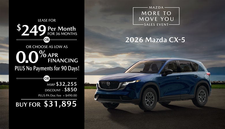 New Mazda Specials in Conshohocken, PA | Mazda Incentives