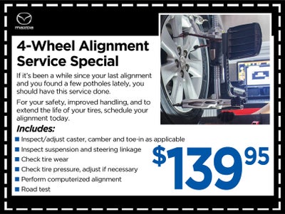 4-Wheel Alignment Special - $139.95