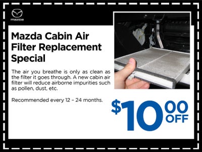 Mazda Cabin Air Filter Replacement Special